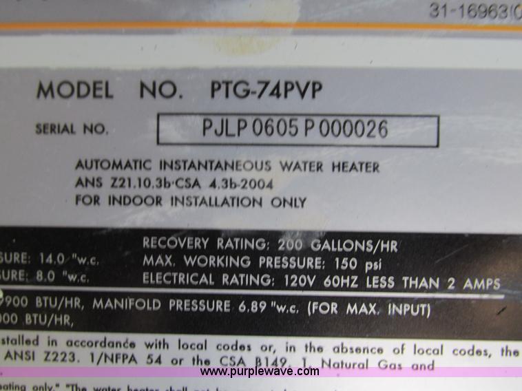 image for item AC9944 Paloma tankless water heater