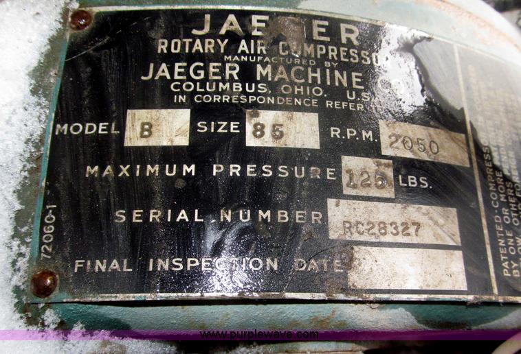 image for item AE9361 Jaeger B air compressor
