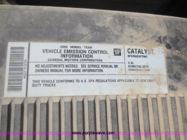 image for item F6785 2008 Chevrolet Silverado 1500 pickup truck