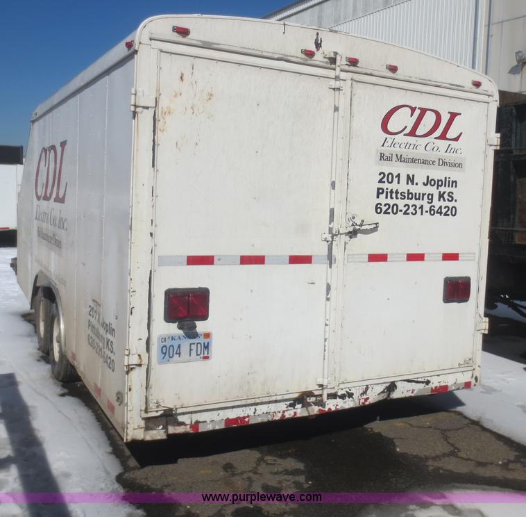 image for item F8191 2002 BNW enclosed trailer