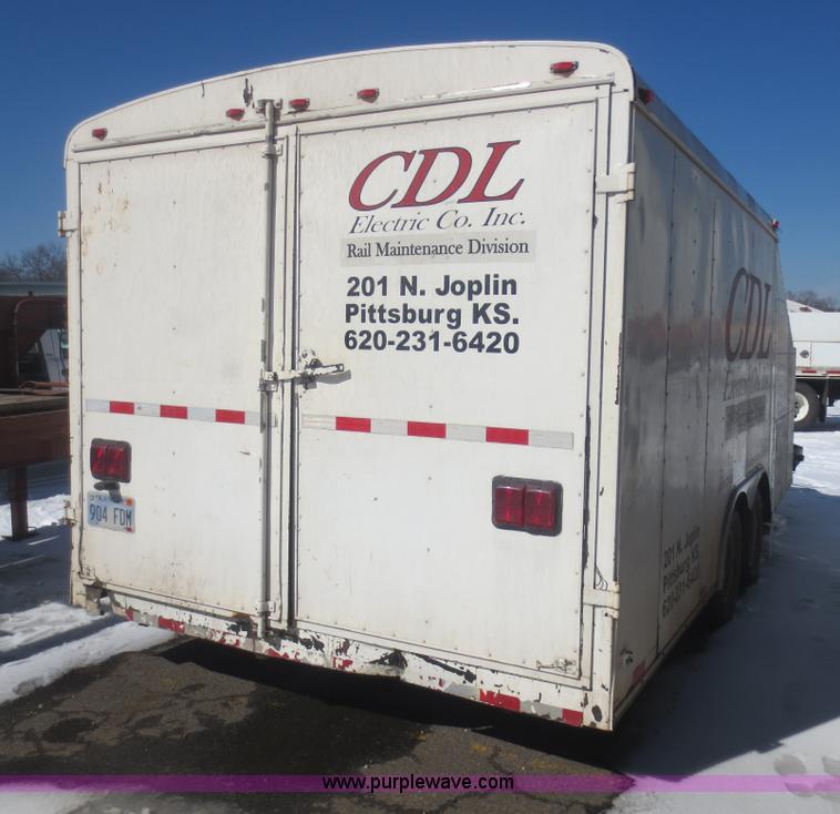 image for item F8191 2002 BNW enclosed trailer