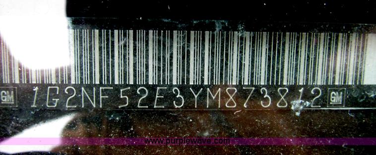 image for item G2261 2000 Pontiac Grand AM SE1