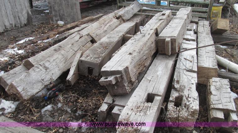 image for item G2263 Hand hewn barn posts and doors