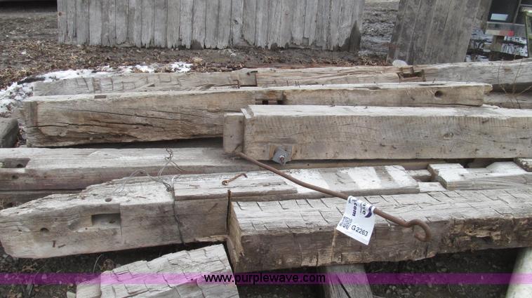 image for item G2263 Hand hewn barn posts and doors