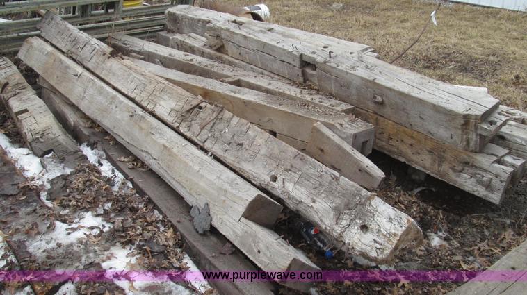image for item G2263 Hand hewn barn posts and doors