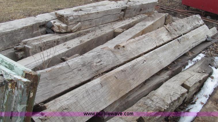 image for item G2263 Hand hewn barn posts and doors