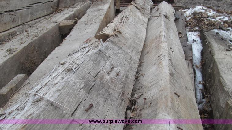 image for item G2263 Hand hewn barn posts and doors