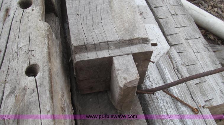 image for item G2263 Hand hewn barn posts and doors