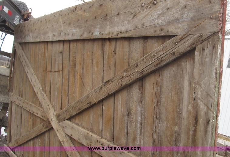 image for item G2263 Hand hewn barn posts and doors