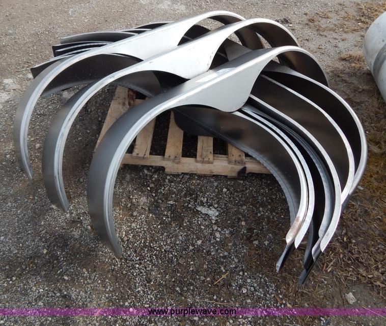 image for item G9358 (10) 66.5"L x 9"W stainless steel trailer fenders