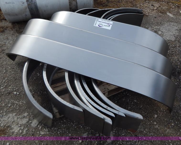 image for item G9358 (10) 66.5"L x 9"W stainless steel trailer fenders