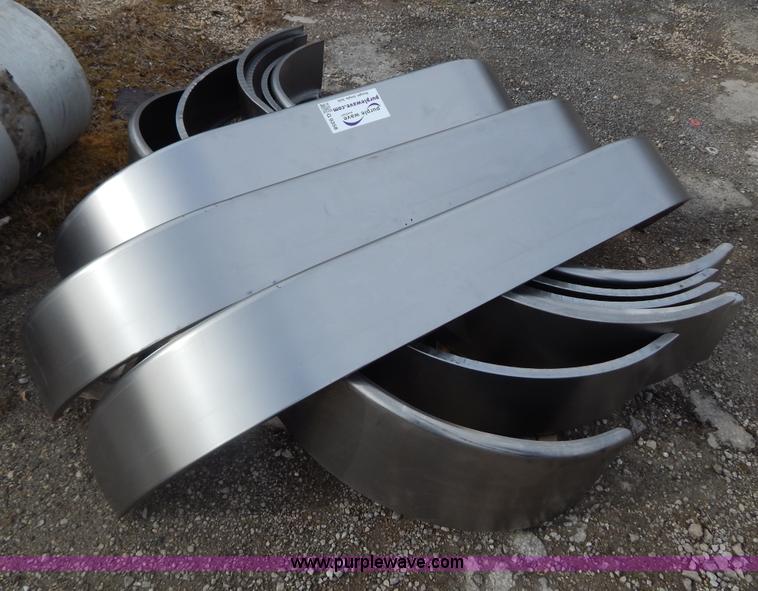 image for item G9358 (10) 66.5"L x 9"W stainless steel trailer fenders