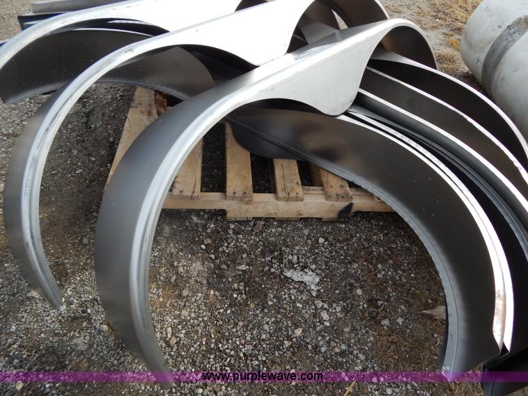 image for item G9358 (10) 66.5"L x 9"W stainless steel trailer fenders