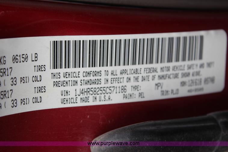 image for item H7857 2005 Jeep Grand Cherokee Limited SUV