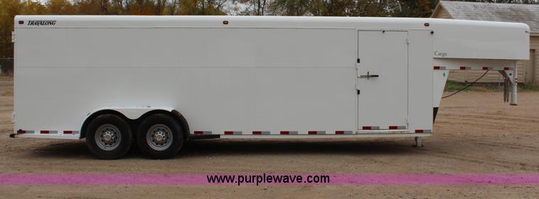 image for item H7947 2006 Travalong gooseneck cargo trailer