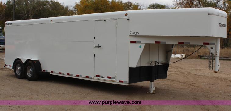 image for item H7947 2006 Travalong gooseneck cargo trailer