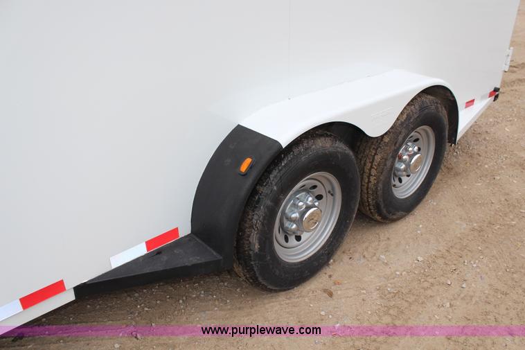 image for item H7947 2006 Travalong gooseneck cargo trailer