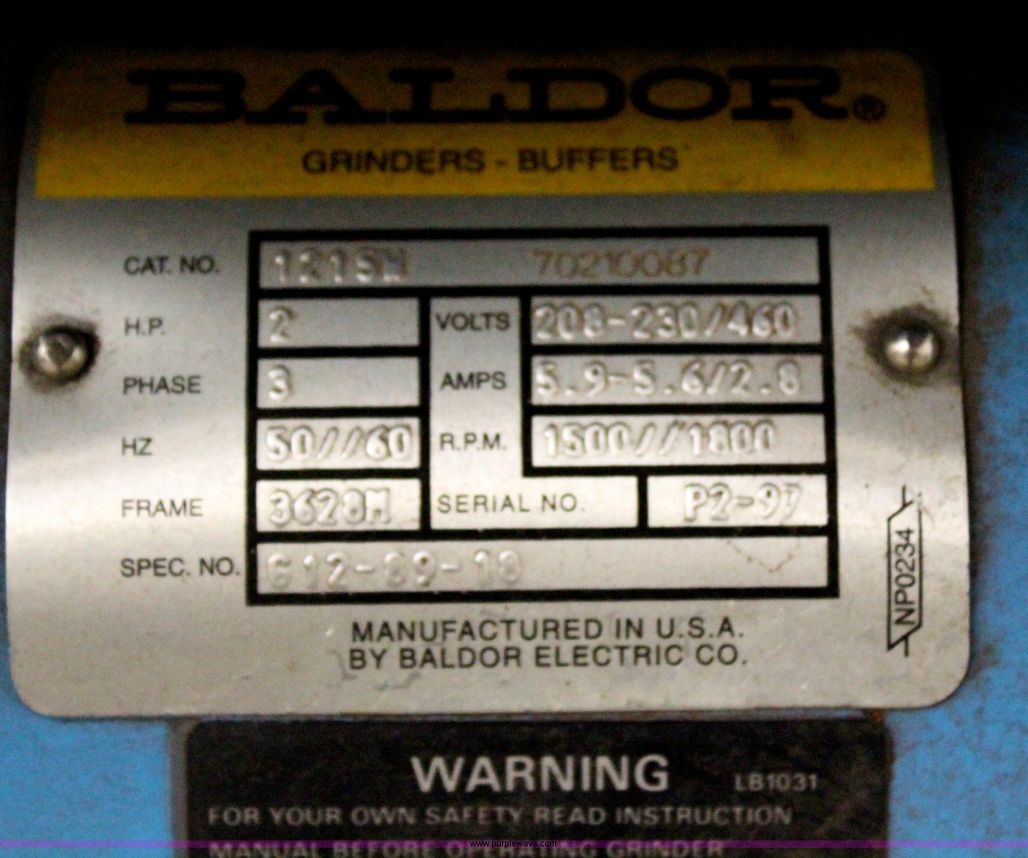Pedistal grinder in Olathe, KS Item AZ9973 sold Purple Wave