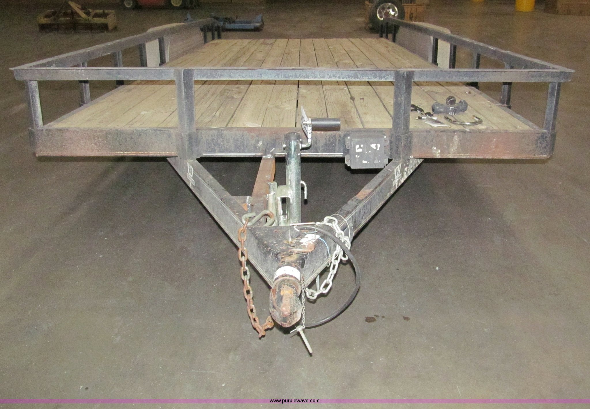 2003 PJ tandem axle flatbed trailer in Park City, KS Item G9516 sold