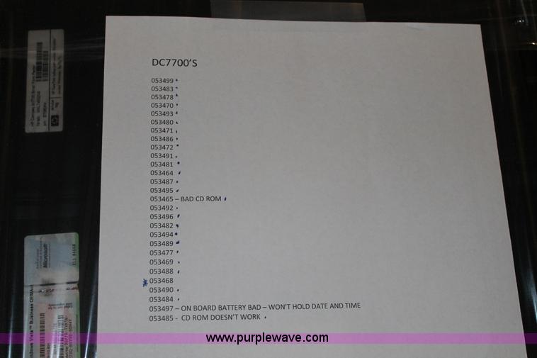 image for item AM9996 (29) HP DC7700 computers