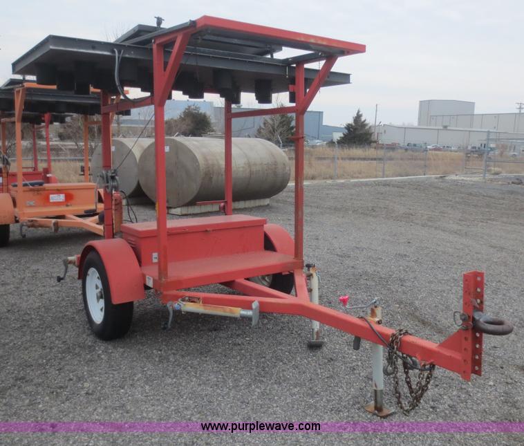 image for item F6802 2002 Ver-Mac ST-4825 arrow board sign trailer