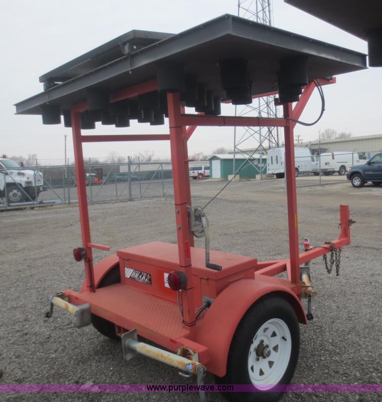 image for item F6802 2002 Ver-Mac ST-4825 arrow board sign trailer