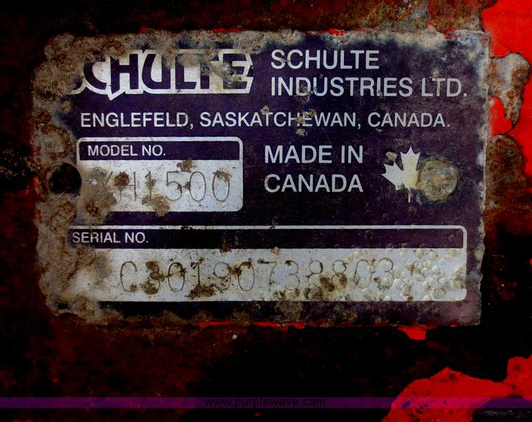 image for item F6809 1998 Schulte XH1500 15' batwing mower