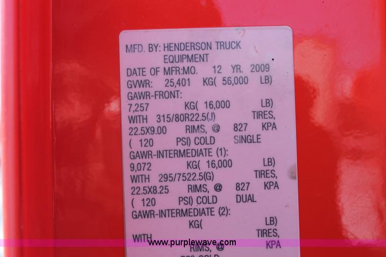 image for item G8216 2009 Sterling L7500 dump truck