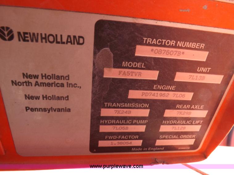 image for item I9102 1997 New Holland 7740SL MFWD tractor