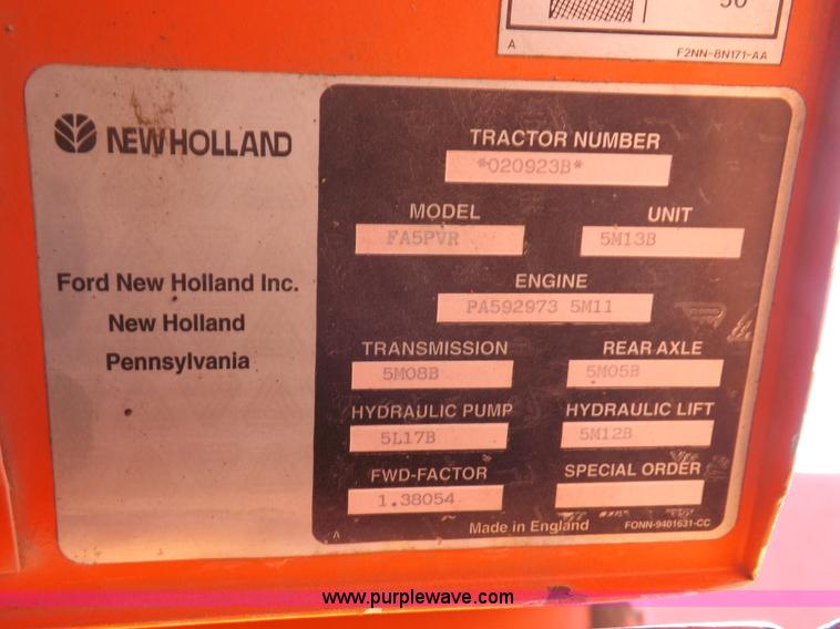 image for item I9103 1996 New Holland 7740SL MFWD tractor