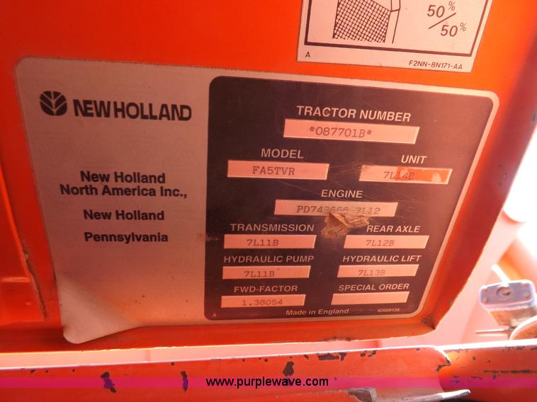 image for item I9104 1997 New Holland 7740SL MFWD tractor