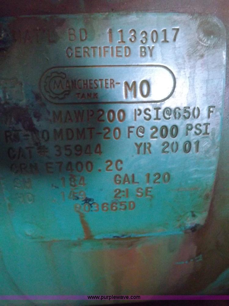 image for item I9114 2001 Champion HRA15-12 horizontal air compressor