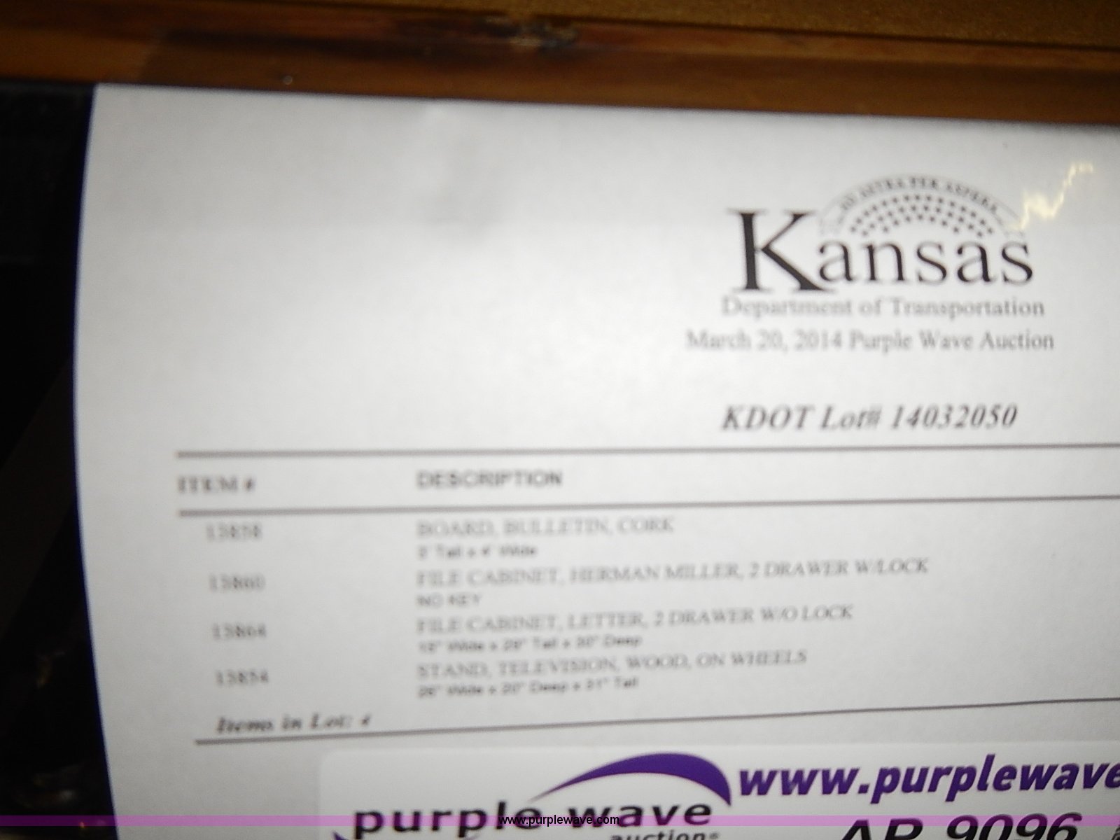 Assorted office supplies in Topeka, KS Item AP9096 sold Purple Wave