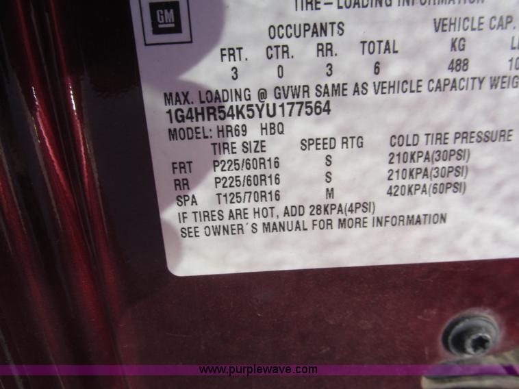 image for item AY9882 2000 Buick LeSabre Limited