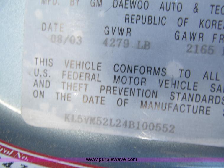 image for item G9545 2004 Suzuki Verona