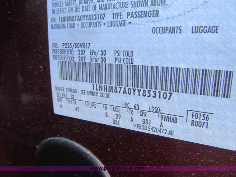 image for item G9546 2000 Lincoln LS