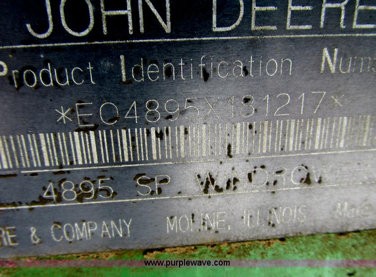 image for item G8829 2003 John Deere 4895 self-propelled windrower