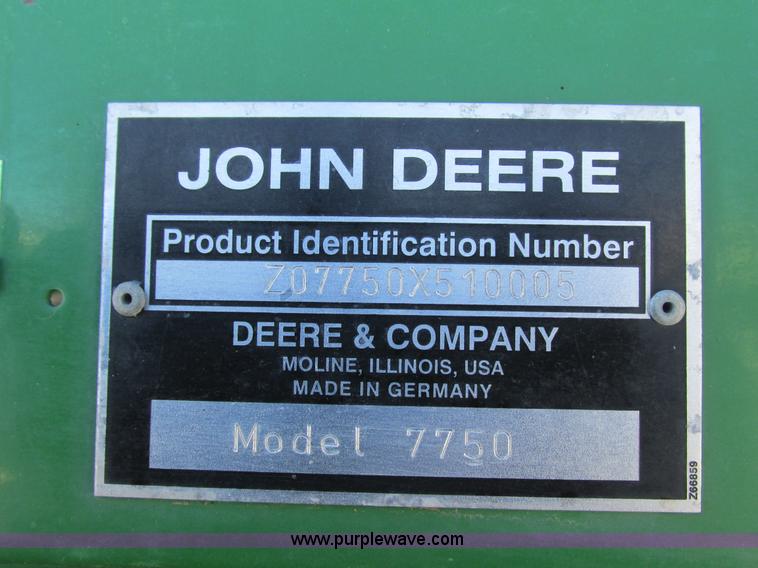 image for item G8881 2009 John Deere 7750 forage harvester