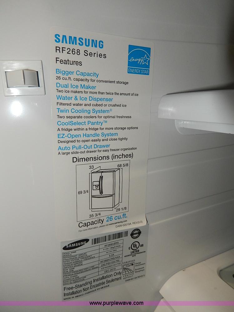 image for item AD9011 Samsung french door refrigerator