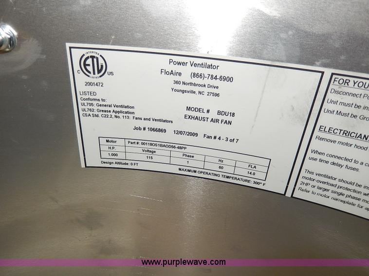 image for item AD9028 Roof ventilator power vent