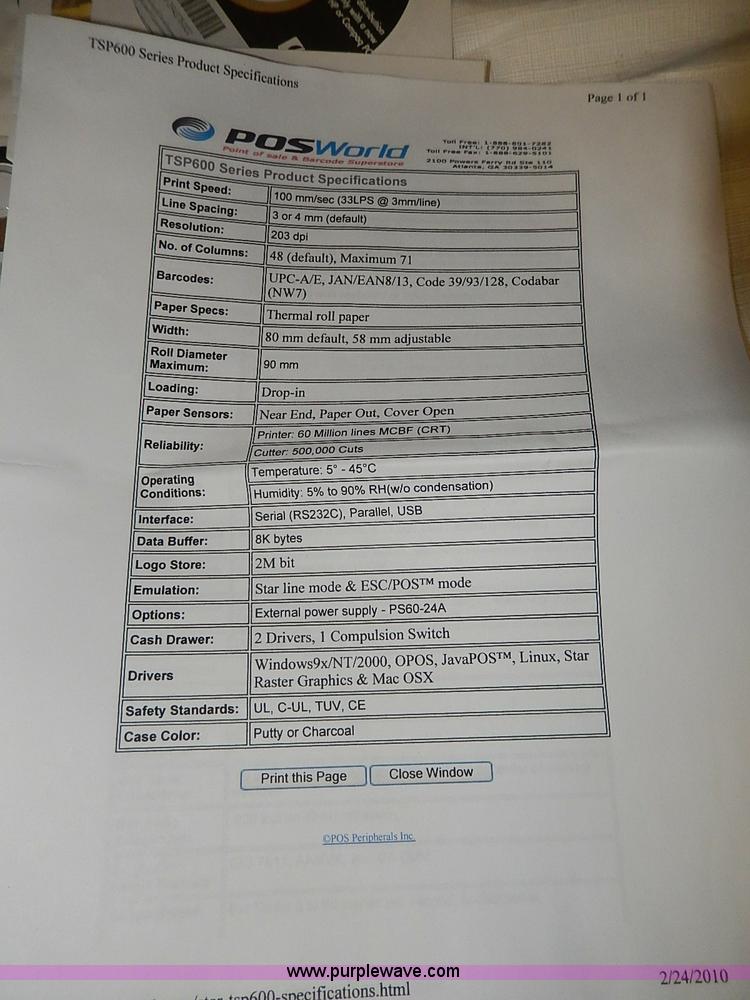 image for item AX9093 Point of sale system