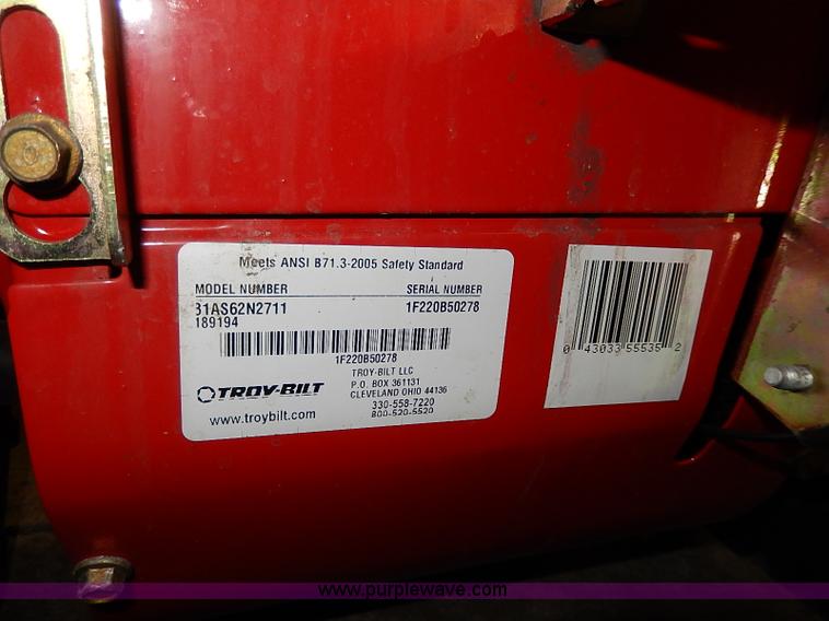 image for item AX9181 Troybilt Storm 2410 24" snow thrower