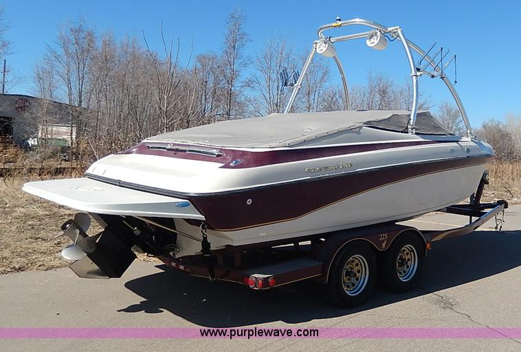 image for item I9318 1997 Crownline 225 boat and trailer