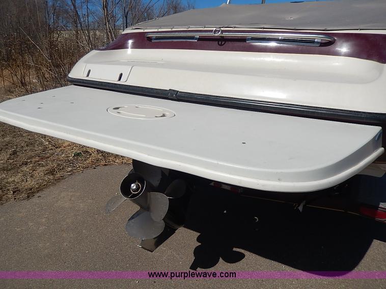 image for item I9318 1997 Crownline 225 boat and trailer