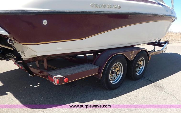 image for item I9318 1997 Crownline 225 boat and trailer