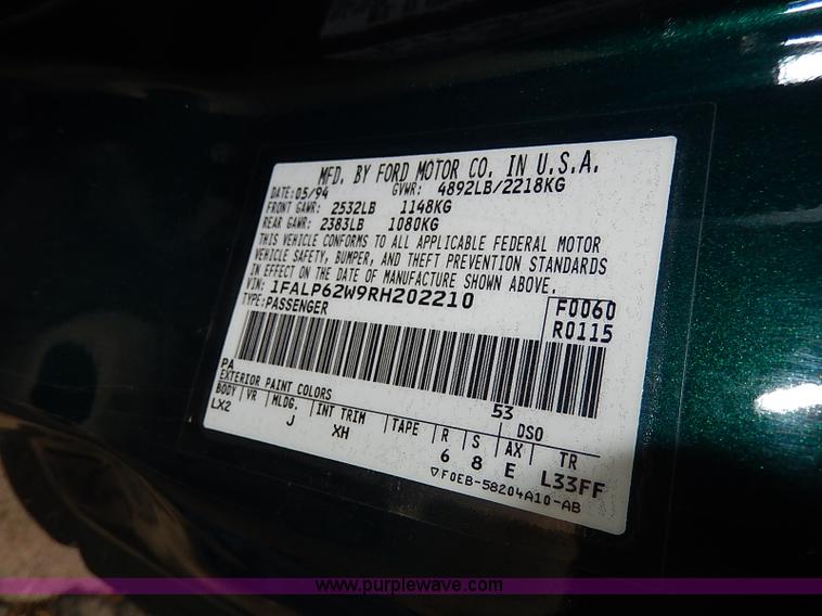 image for item I9333 1994 Ford Thunderbird