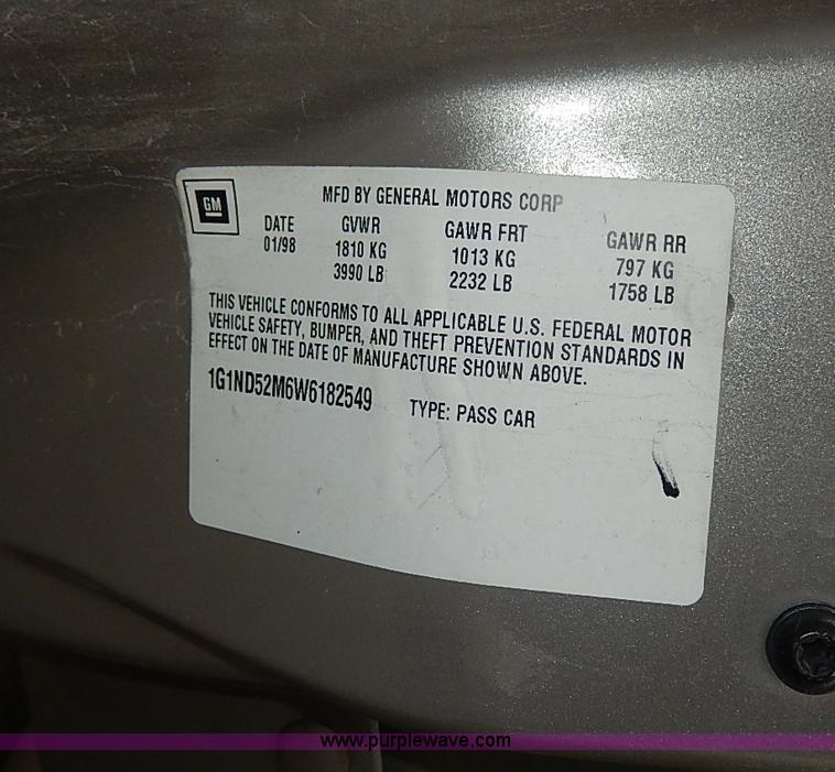 image for item I9334 1998 Chevrolet Malibu