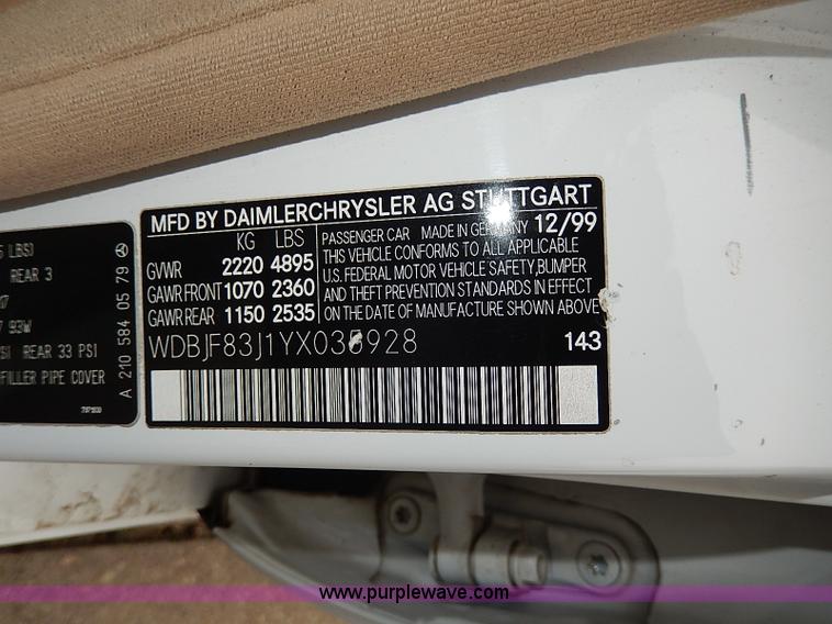 image for item I9335 2000 Mercedes Benz E430