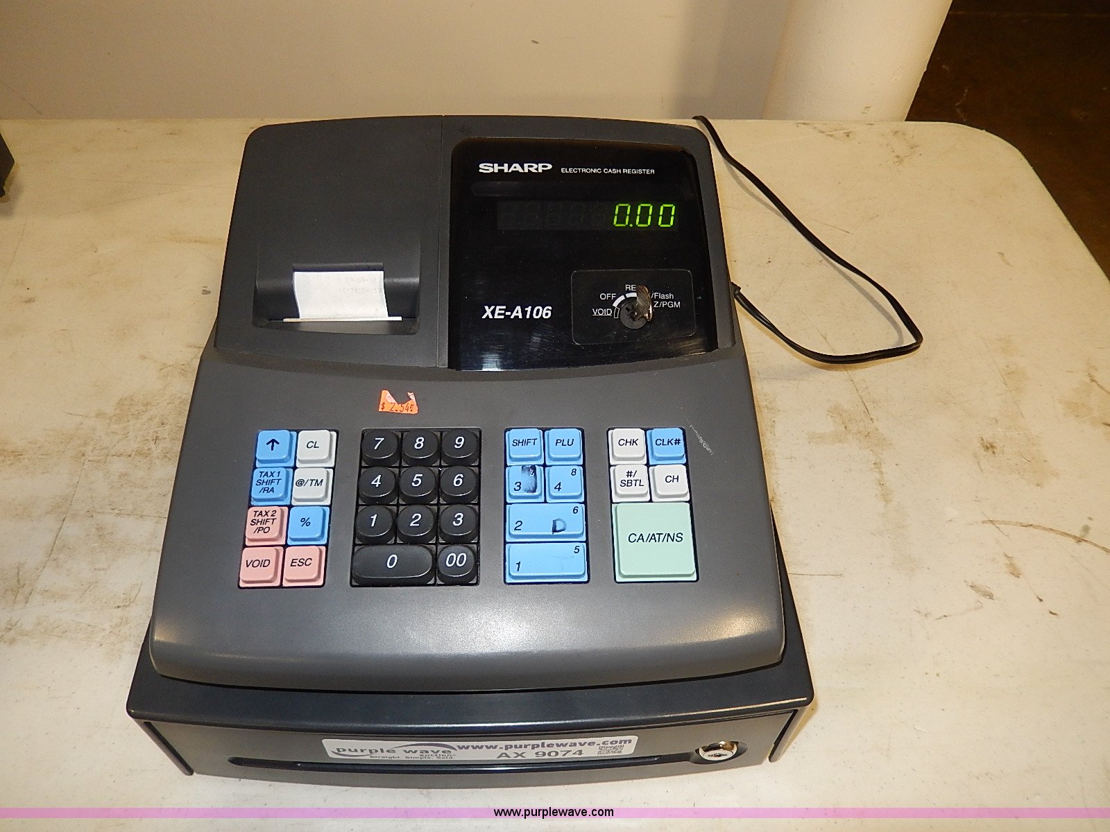 Sharp XEA106 cash register in Manhattan, KS Item AX9074 sold