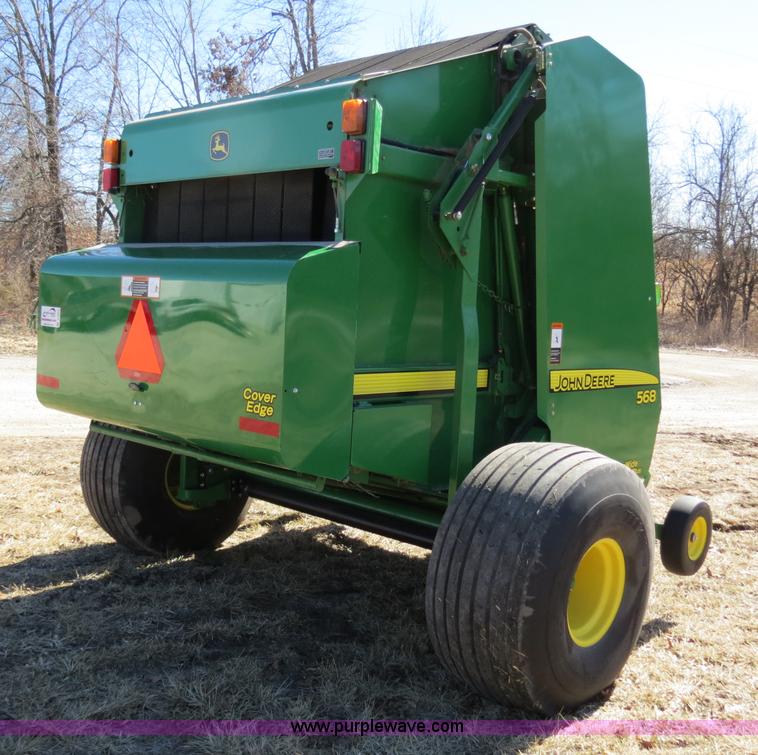 image for item B4872 2012 John Deere 568 round baler